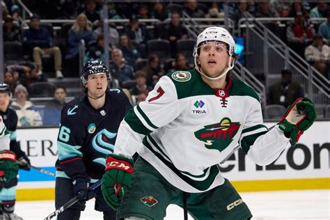 Wild super rookie Brock Faber reminds reporters he’s not perfect